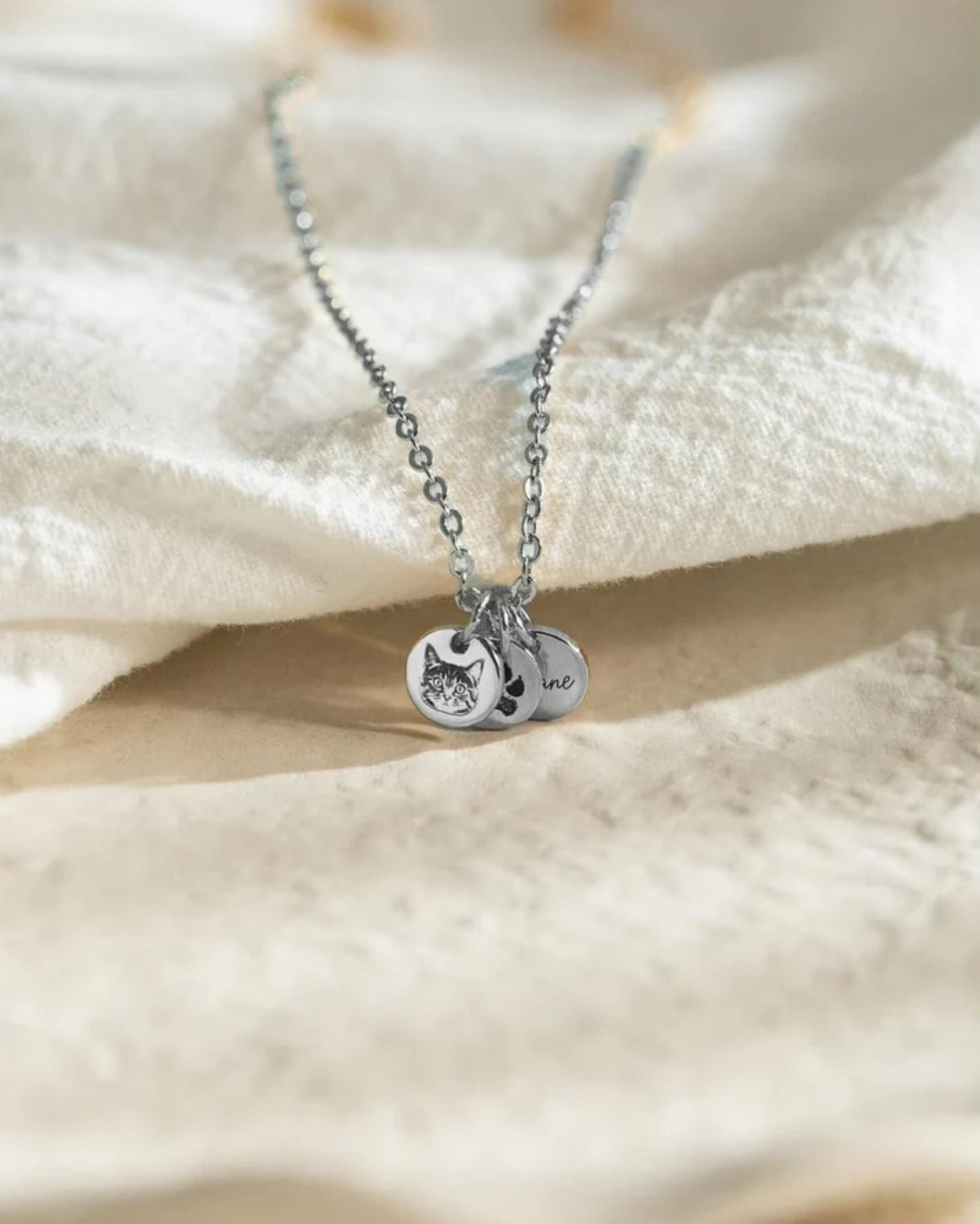 Personalisiertes silbernes Haustierarmband