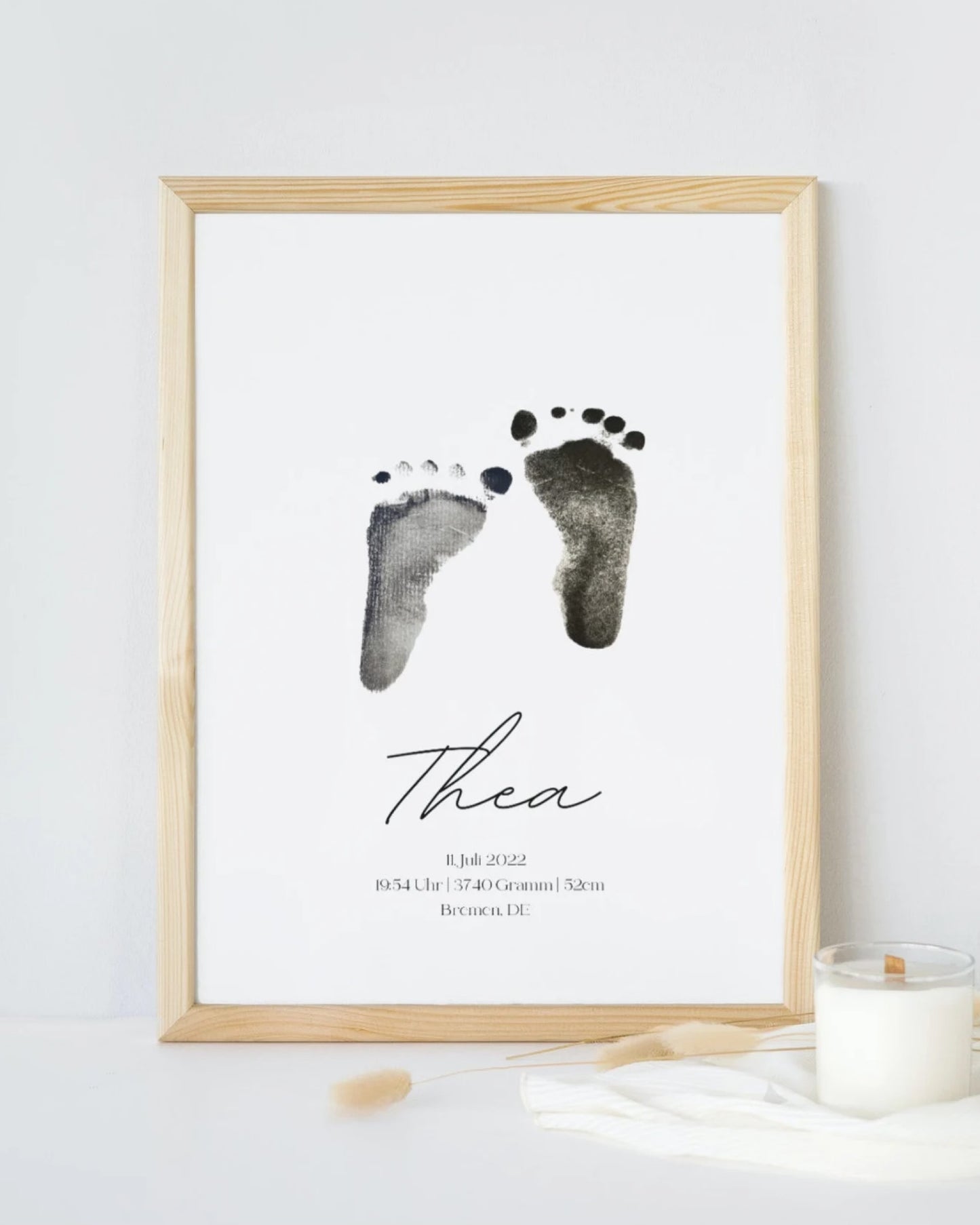 Baby Footprint Painting