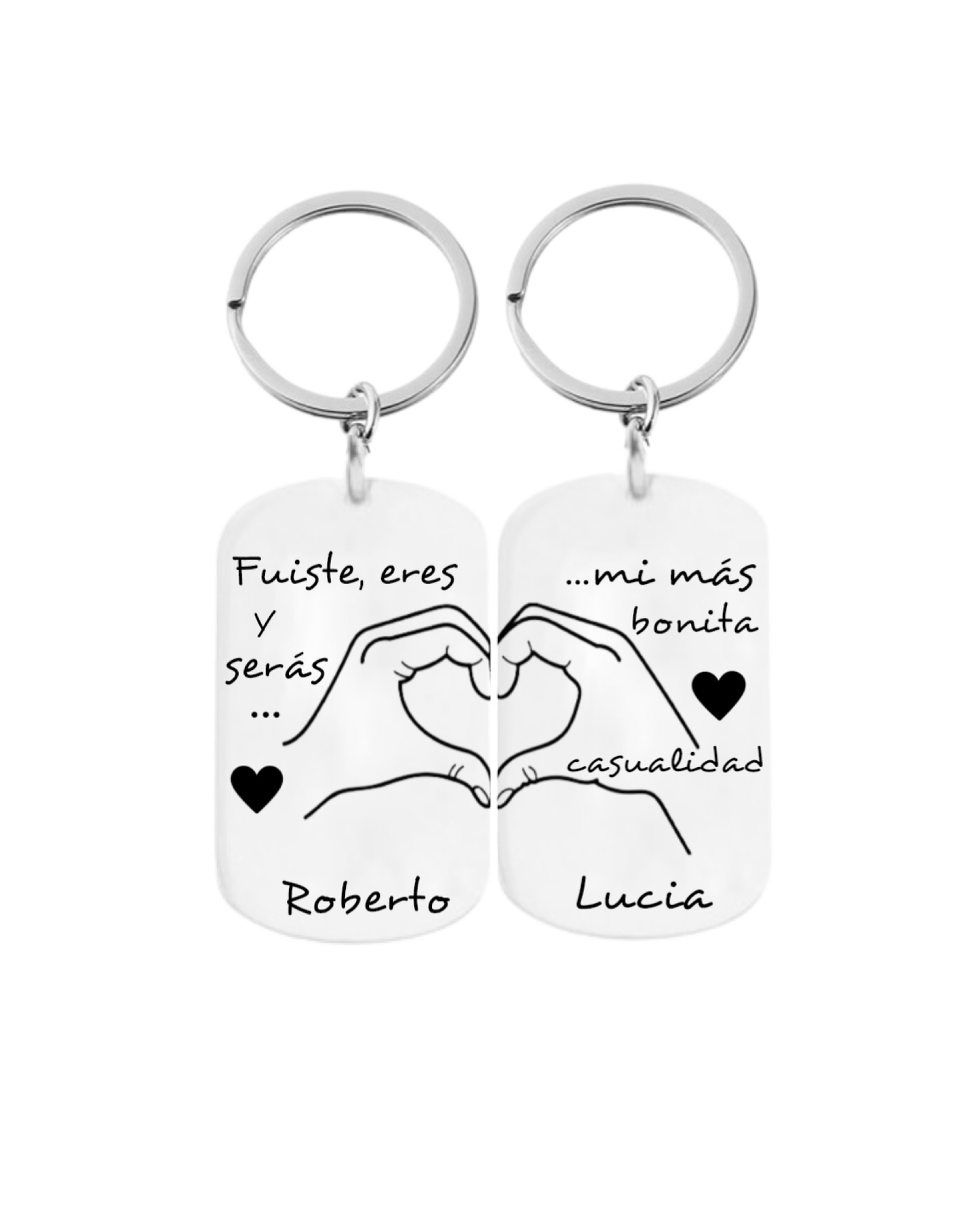 Pack of 2 units Couple keychain