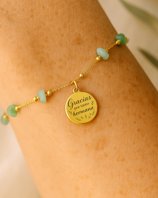 Pulsera personalizada para hermanas ✨ Un gesto que une para siempre