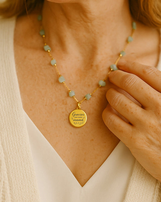 Collar personalizado con esmeraldas 💚 El regalo perfecto para mamá