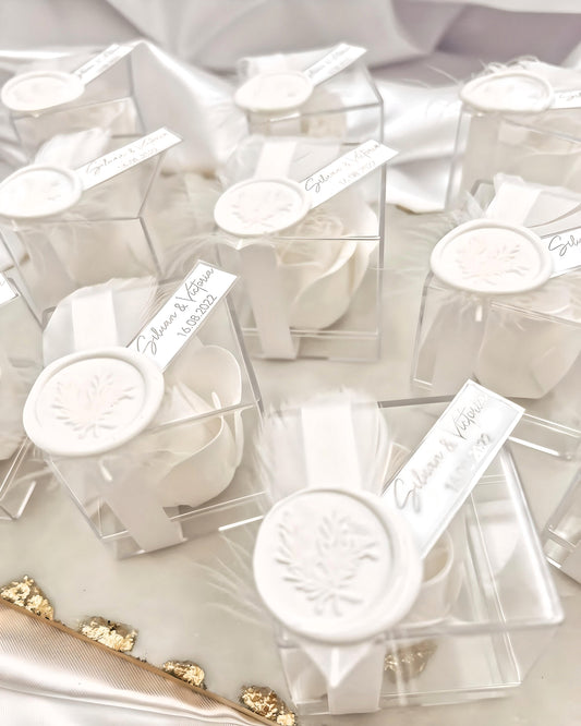 Detalles de boda: jabones rosa 🌹 Económicos y elegantes