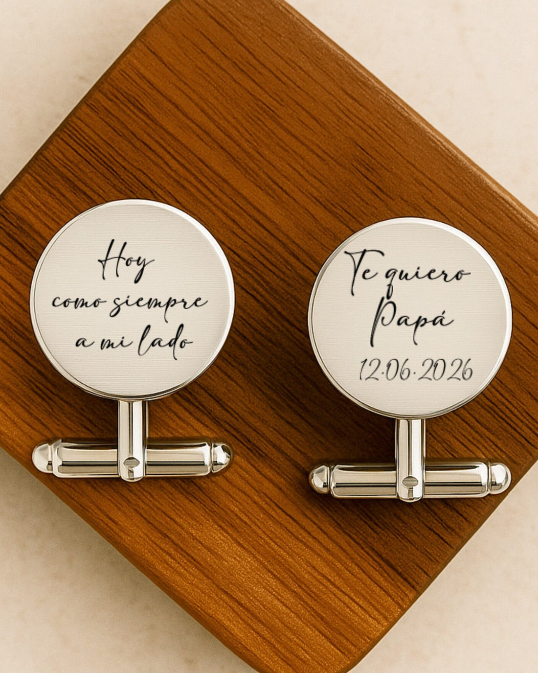 Gemelos personalizados para padres 👔 Un detalle que emociona