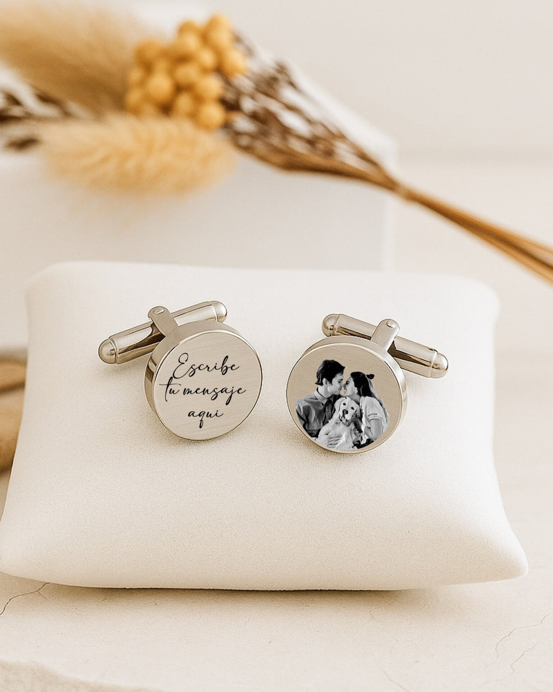 Gemelos personalizados para padres 👔 Un regalo especial de boda