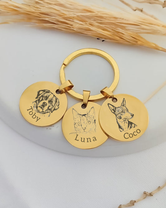 Llavero personalizado con tu perrito 🐾 Un recuerdo para llevar siempre