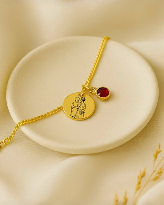 Pulsera para abuela personalizada 🌼 Un detalle que emociona