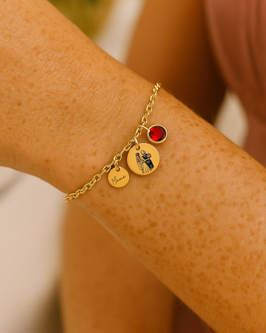Pulseras personalizadas para madres 🌸 Un regalo único de boda