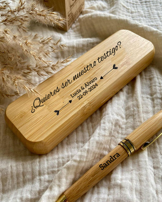 Set de bolígrafo personalizado: el regalo perfecto para pedirle que sea tu testigo 💍
