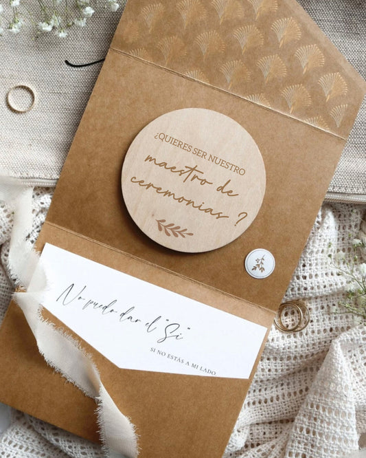 Maestro de ceremonias 💌 Propuesta original en madera