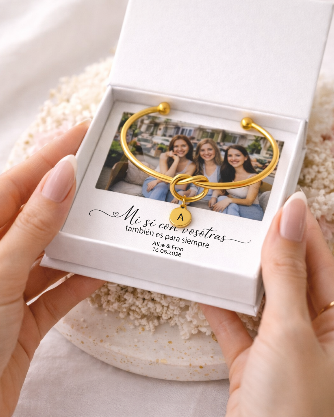 Detalles de Boda "Mi sí con vosotras también es para siempre"