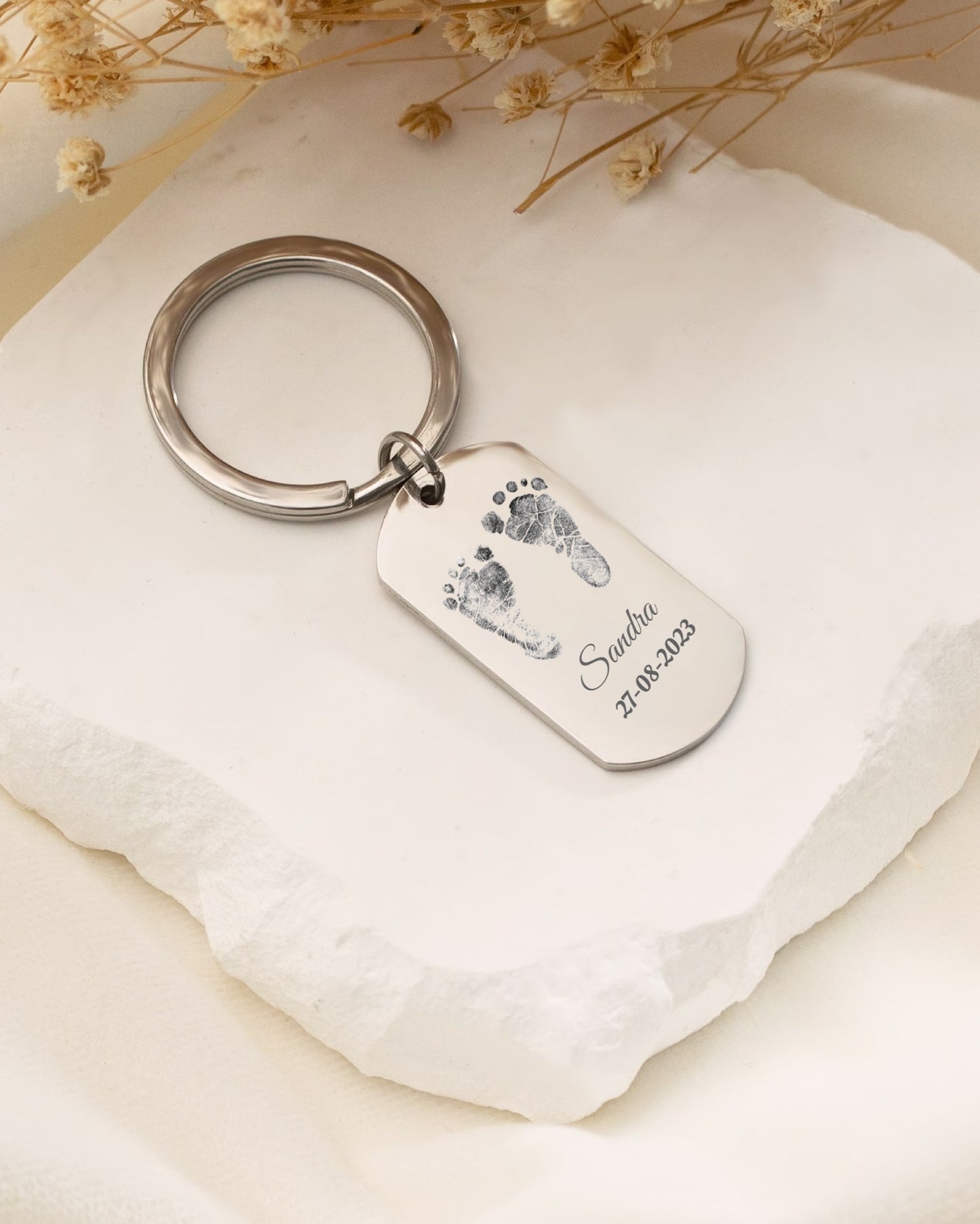Footprints Keychain of your Little One 