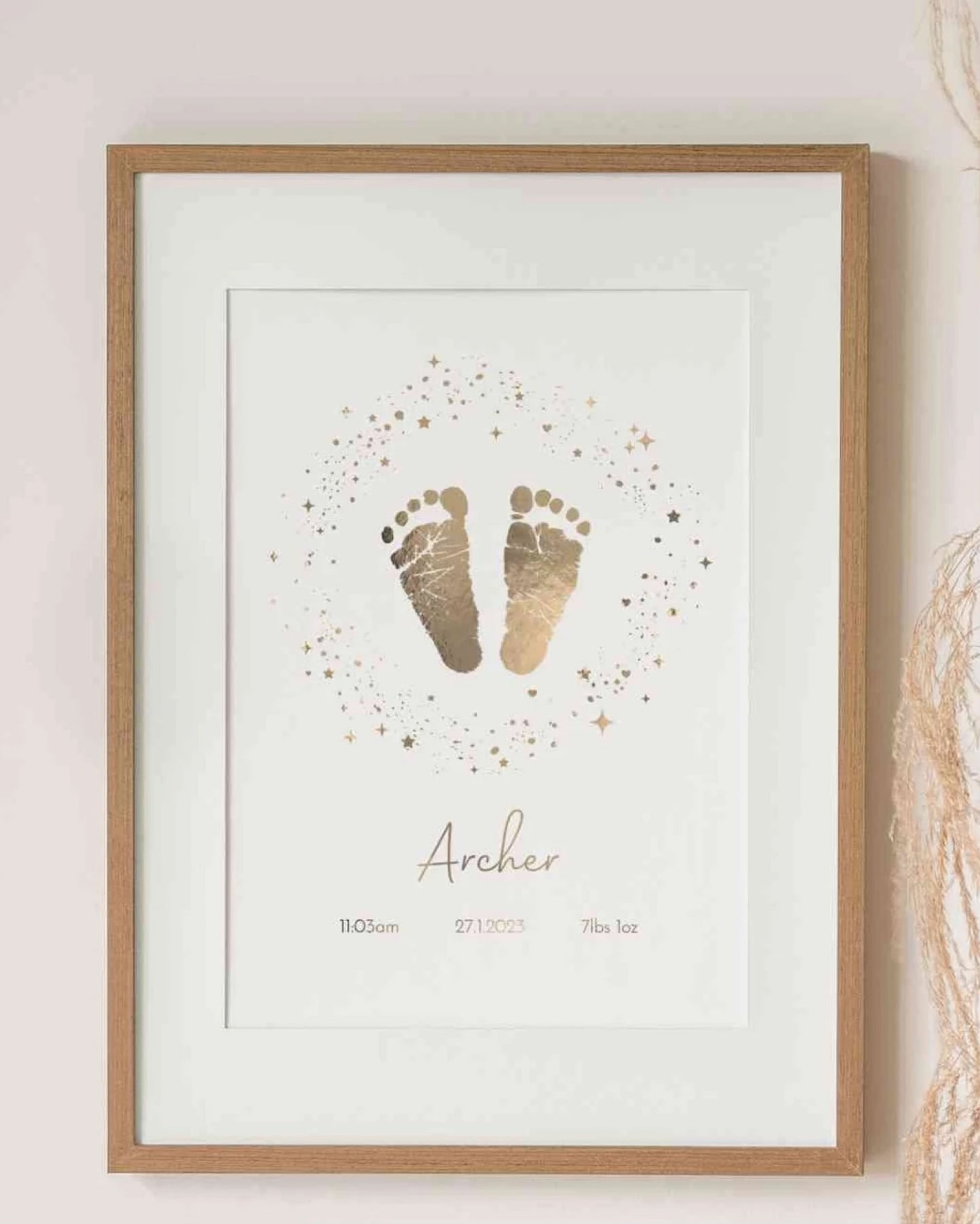 Baby Footprint Painting
