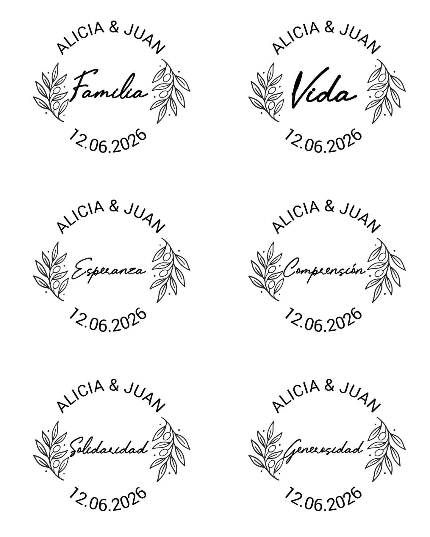 Arras Boda Personalizadas Recuerdo