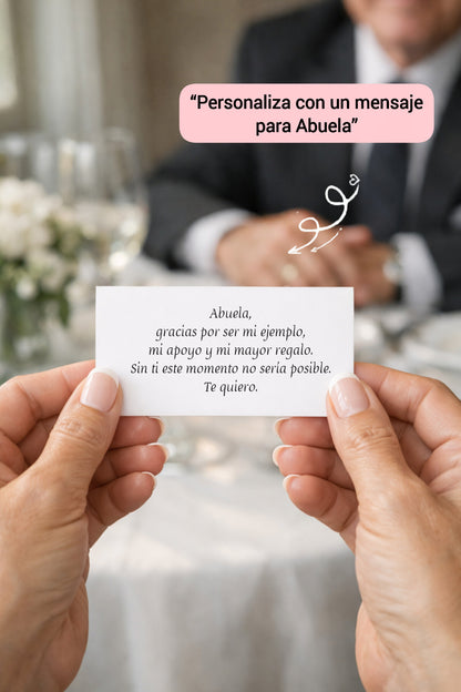 Caja con ramillete de Flores Preservadas Abuela Boda