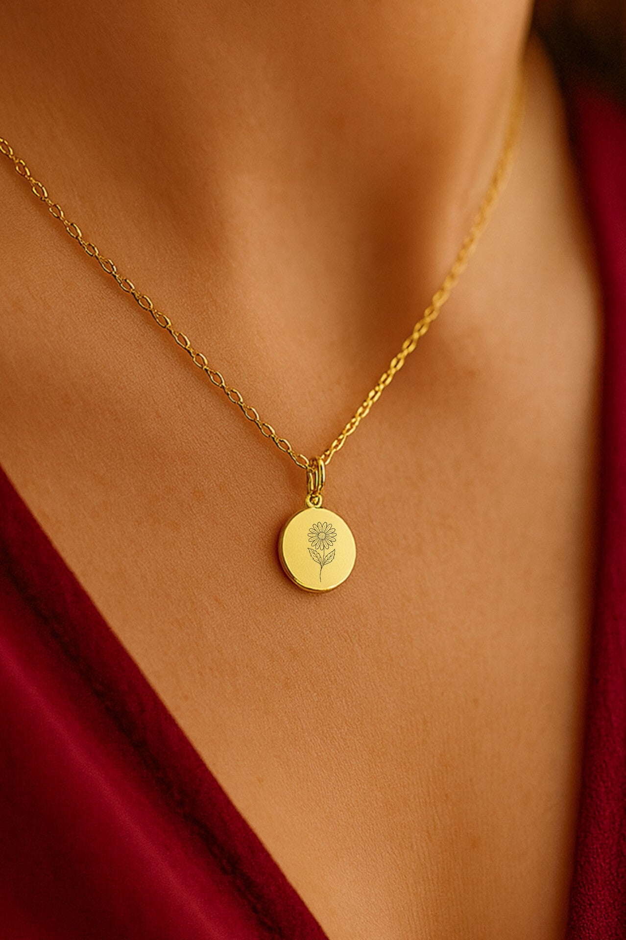 Collar Personalizado Flor de Nacimiento  - Regalo