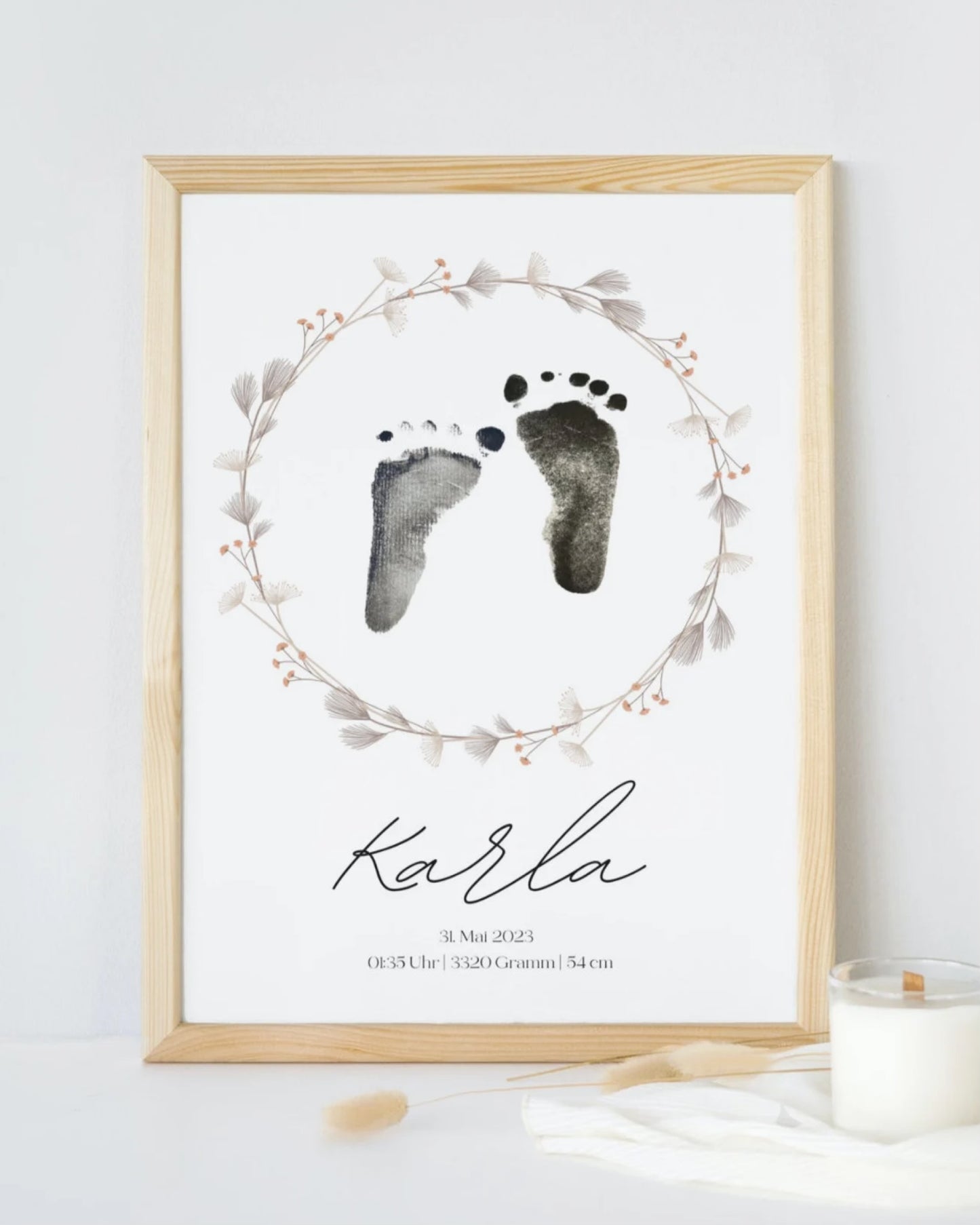 Baby Footprint Painting