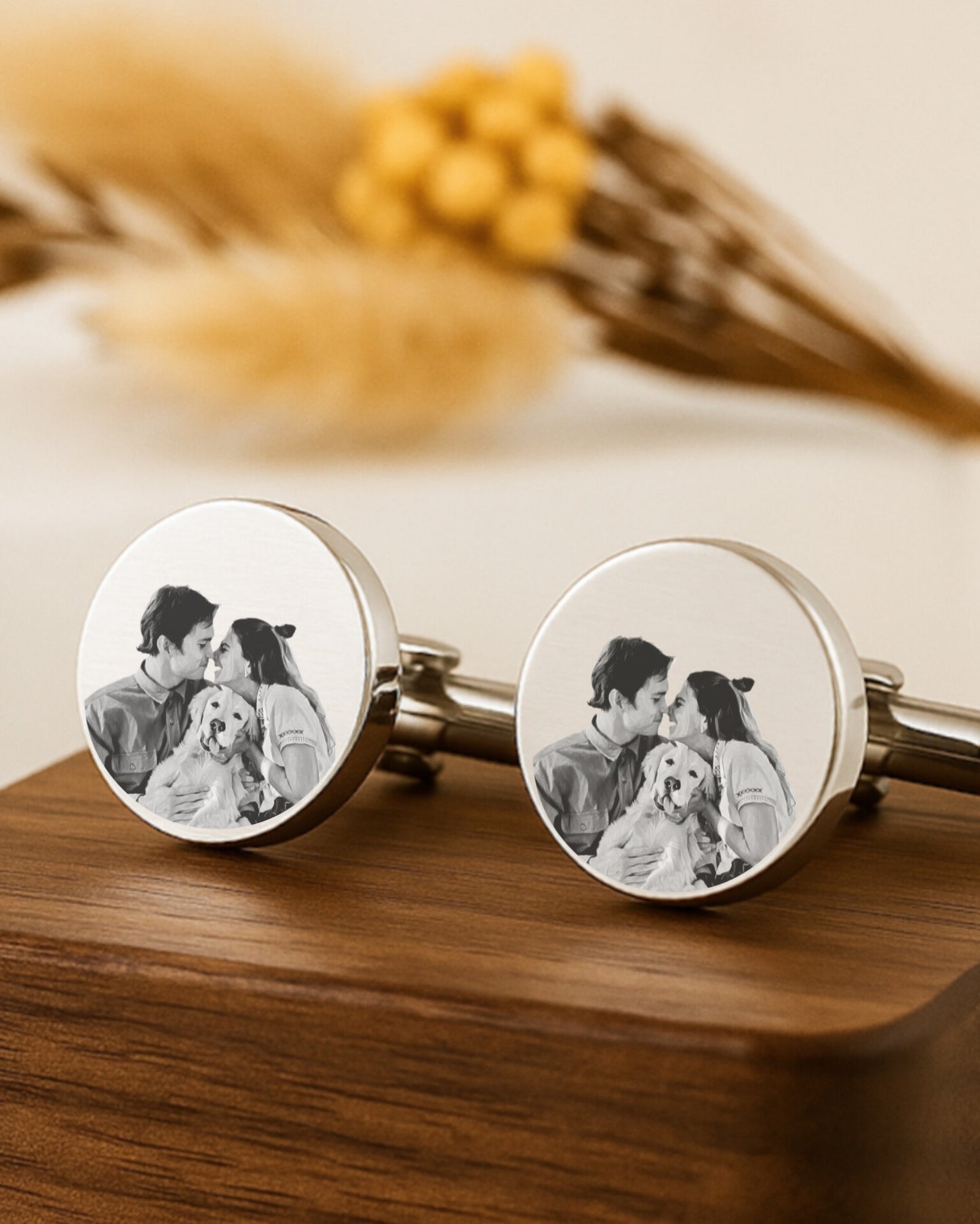 Gemelos Personalizados Hermano Dalia - Boda