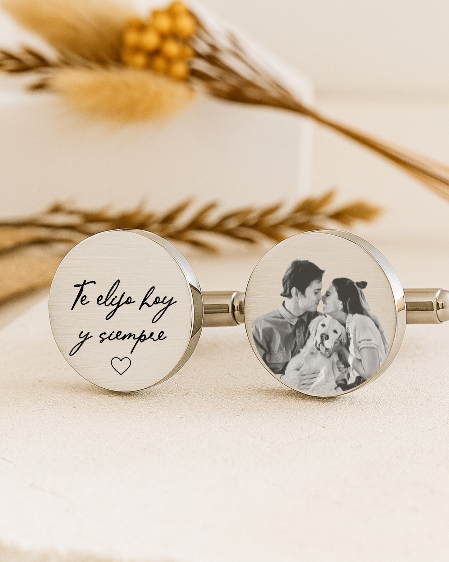 Gemelos Personalizados Hermano Dalia - Boda