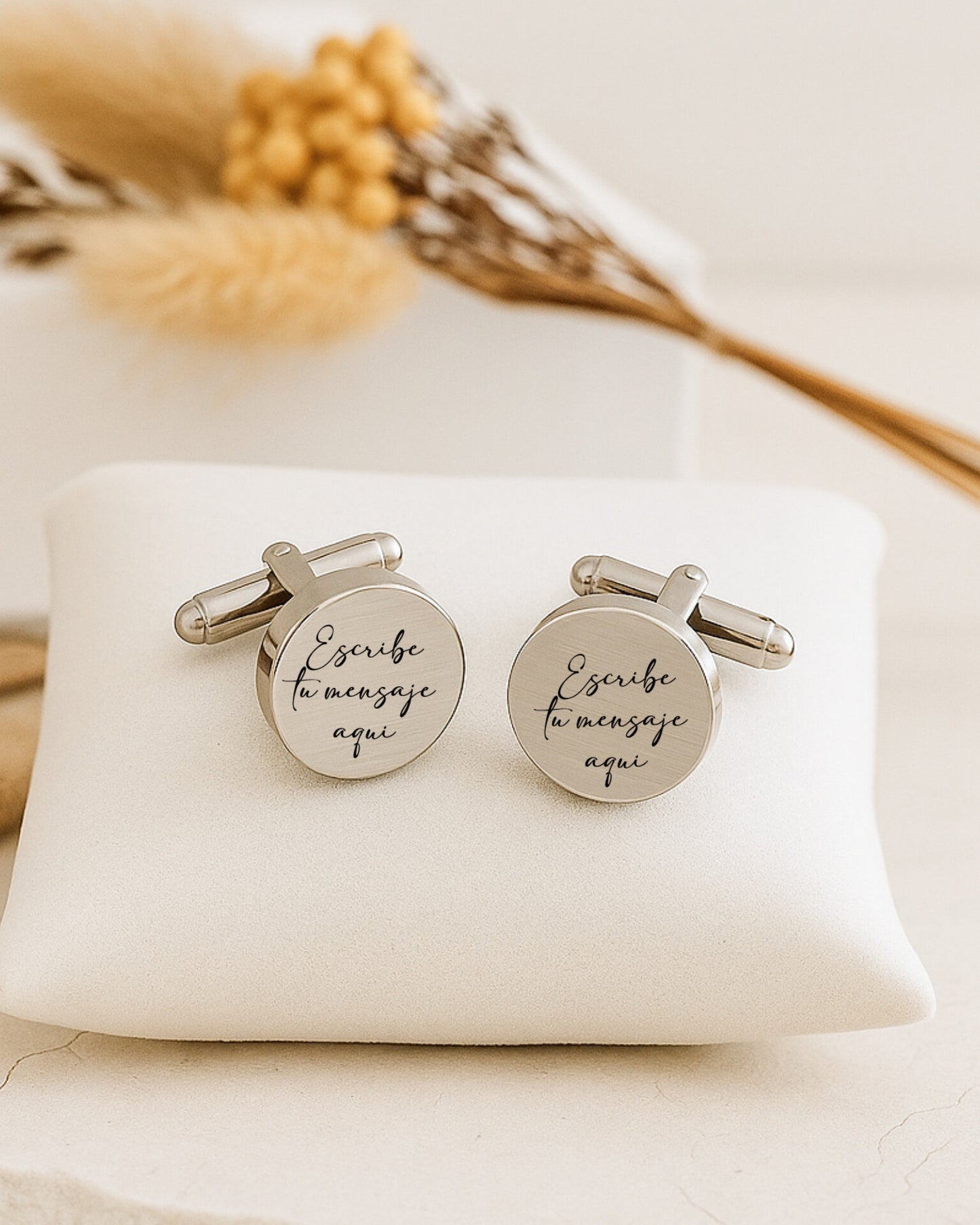 Gemelos Personalizados Novio Lena - Boda