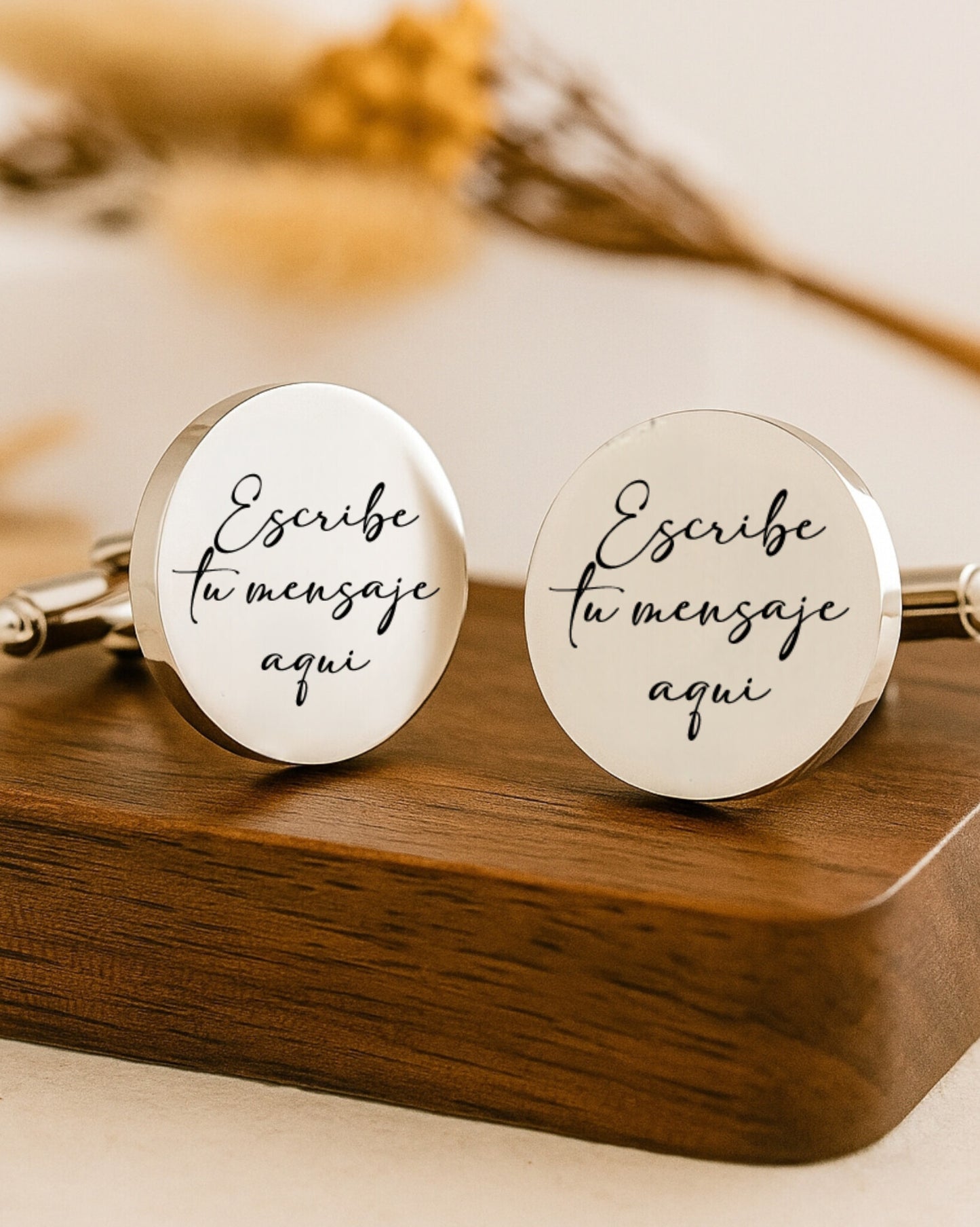 Gemelos Personalizados Novio Lena - Boda