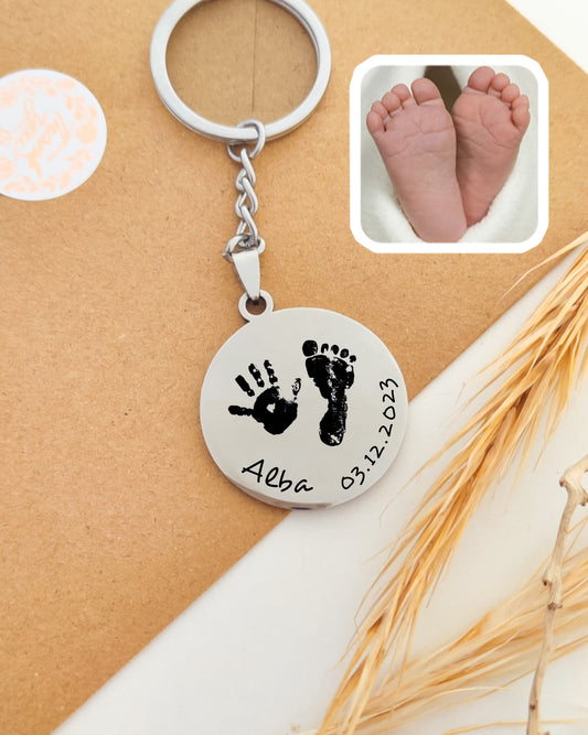 Footprints Keychain of your Little One