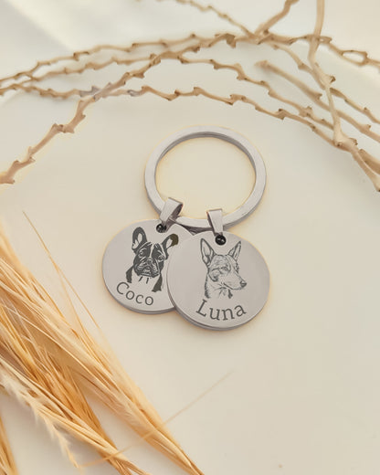 Pet Engraved Keychain