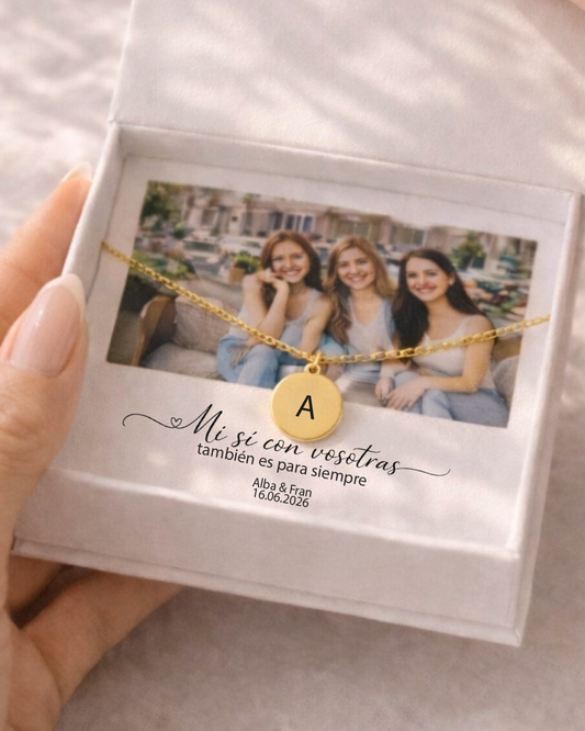 Detalles de Boda "Mi sí con vosotras también es para siempre"