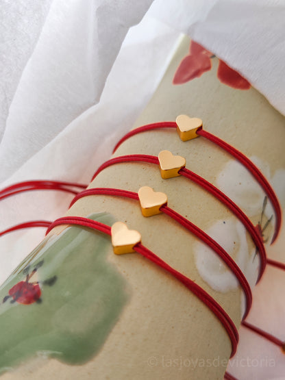 Red thread heart bracelet