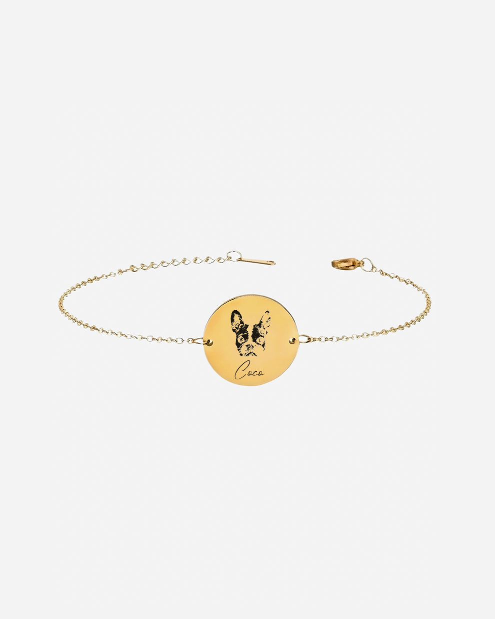 Personalisiertes goldenes Haustierarmband