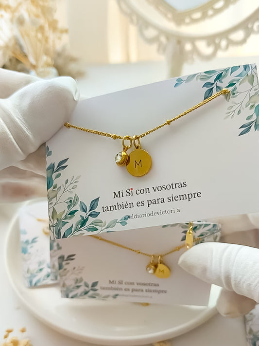 Detalles de Boda "Mi sí con vosotras también es para siempre"
