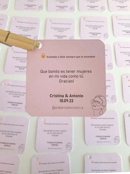 Detalles de Boda "Mi sí con vosotras también es para siempre"