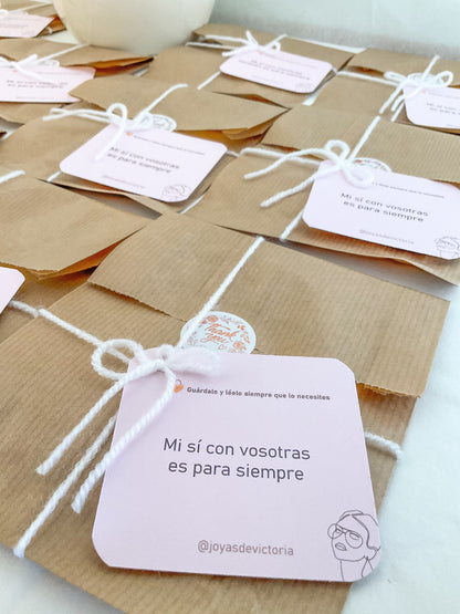 Detalles de Boda "Mi sí con vosotras también es para siempre"